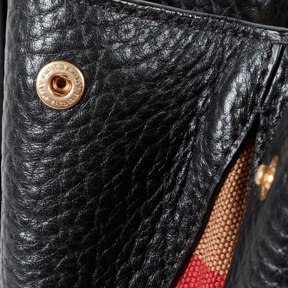 Burberry Maidstone Black Leather Tote - Picture 10 of 16